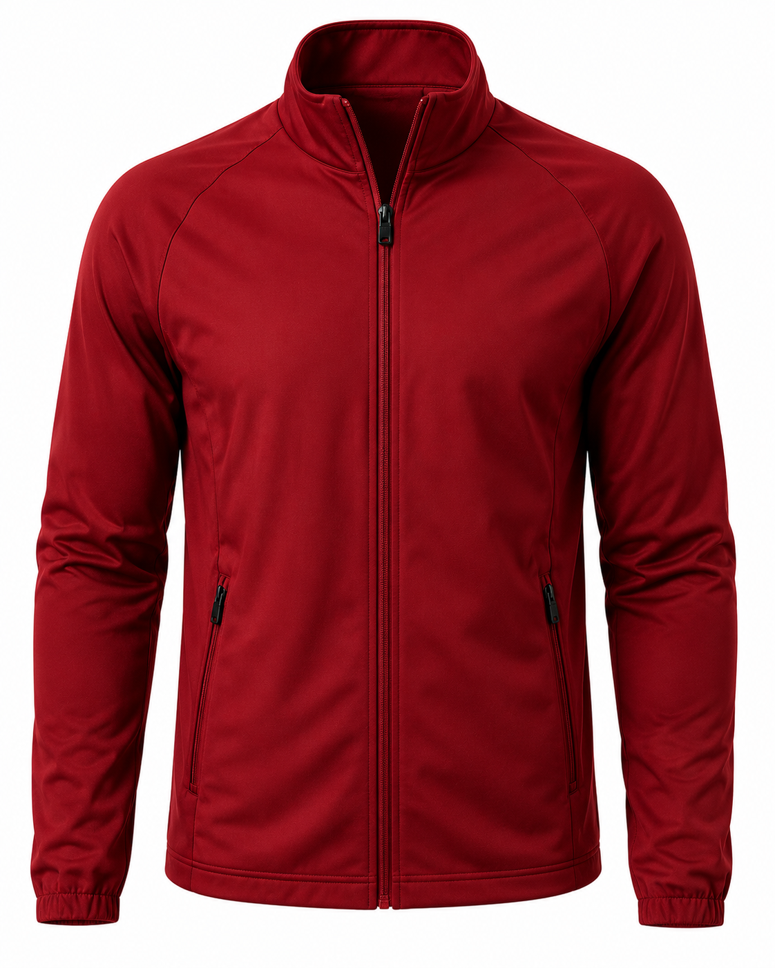 Premium Performance Polyester Sports Jacket – Dark Red | Halliverton