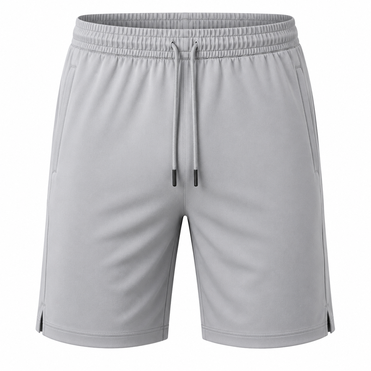 Performance Polyester Sports Shorts – Light Grey | Halliverton