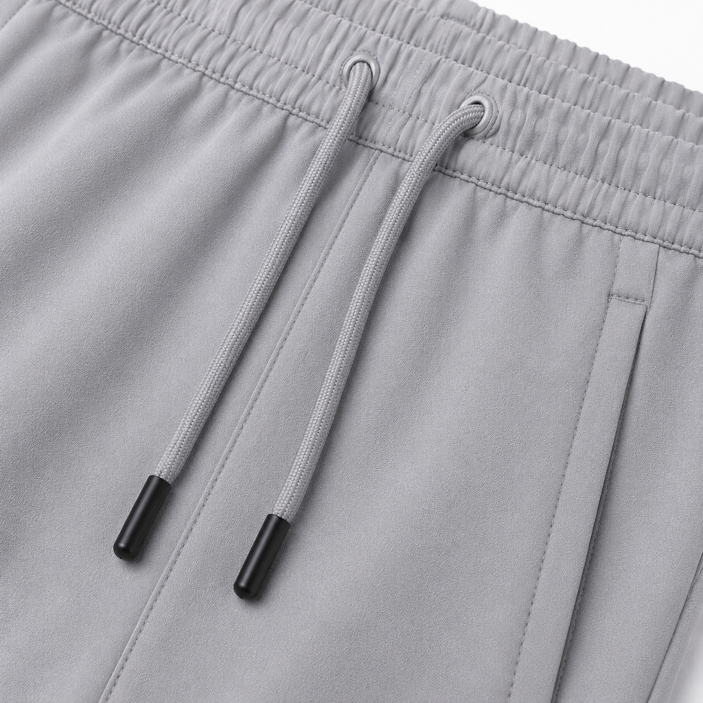 Performance Polyester Sports Shorts – Light Grey | Halliverton